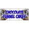 Signmission CHOCOLATE FUNNEL CAKES BANNER SIGN bakery cake cookies pastry baker B-96 Chocolate Funnel Cakes - alternate 1